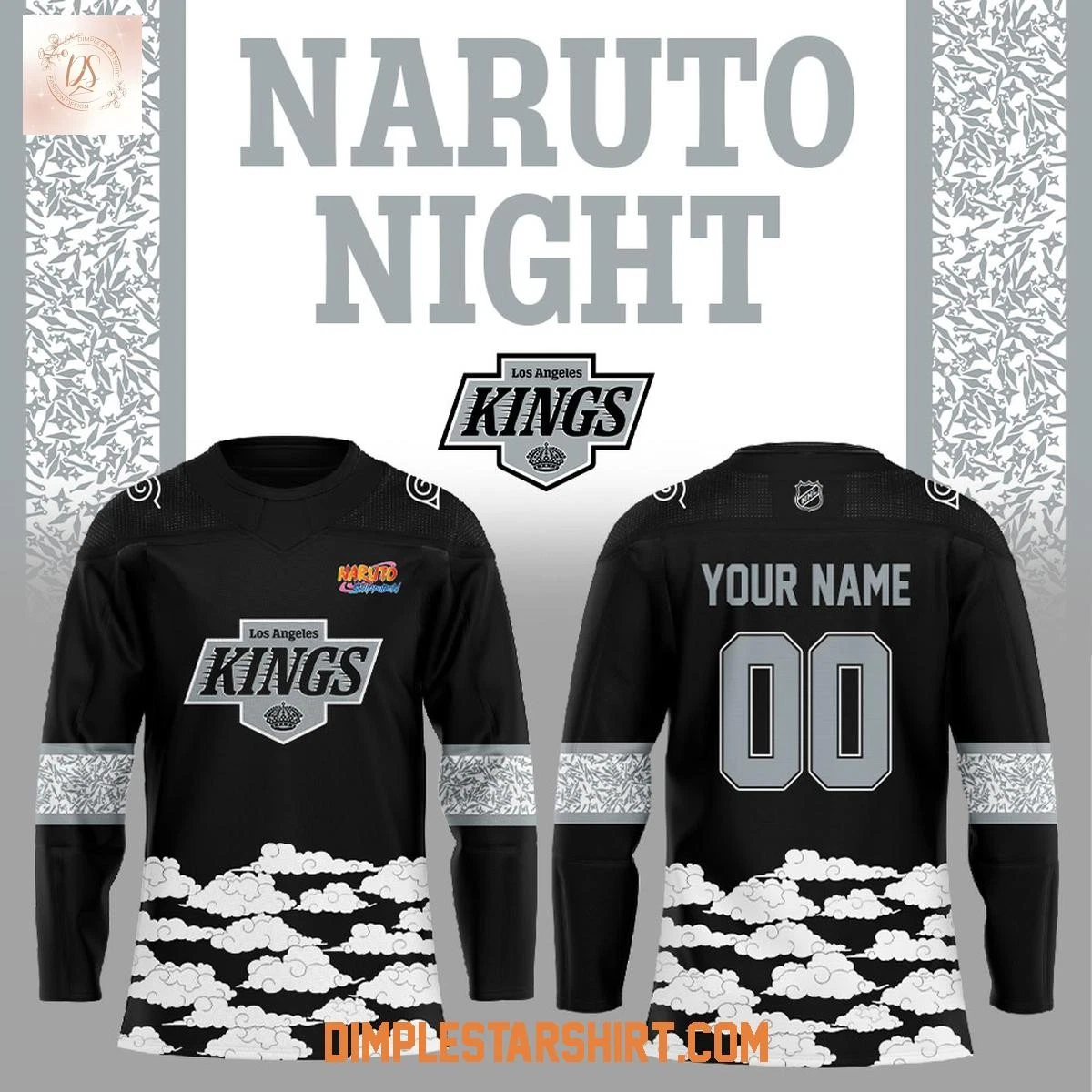 Los Angeles Kings Narutoo Night 2025 Men's Hockey Jersey