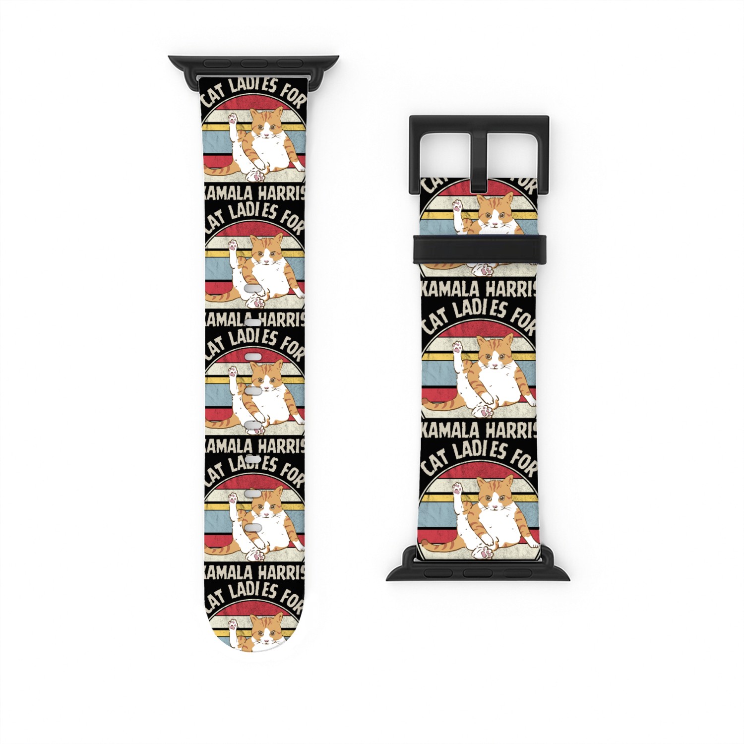 Cat ladies for kamala Harris 2024 Watch Bands For Apple Watch