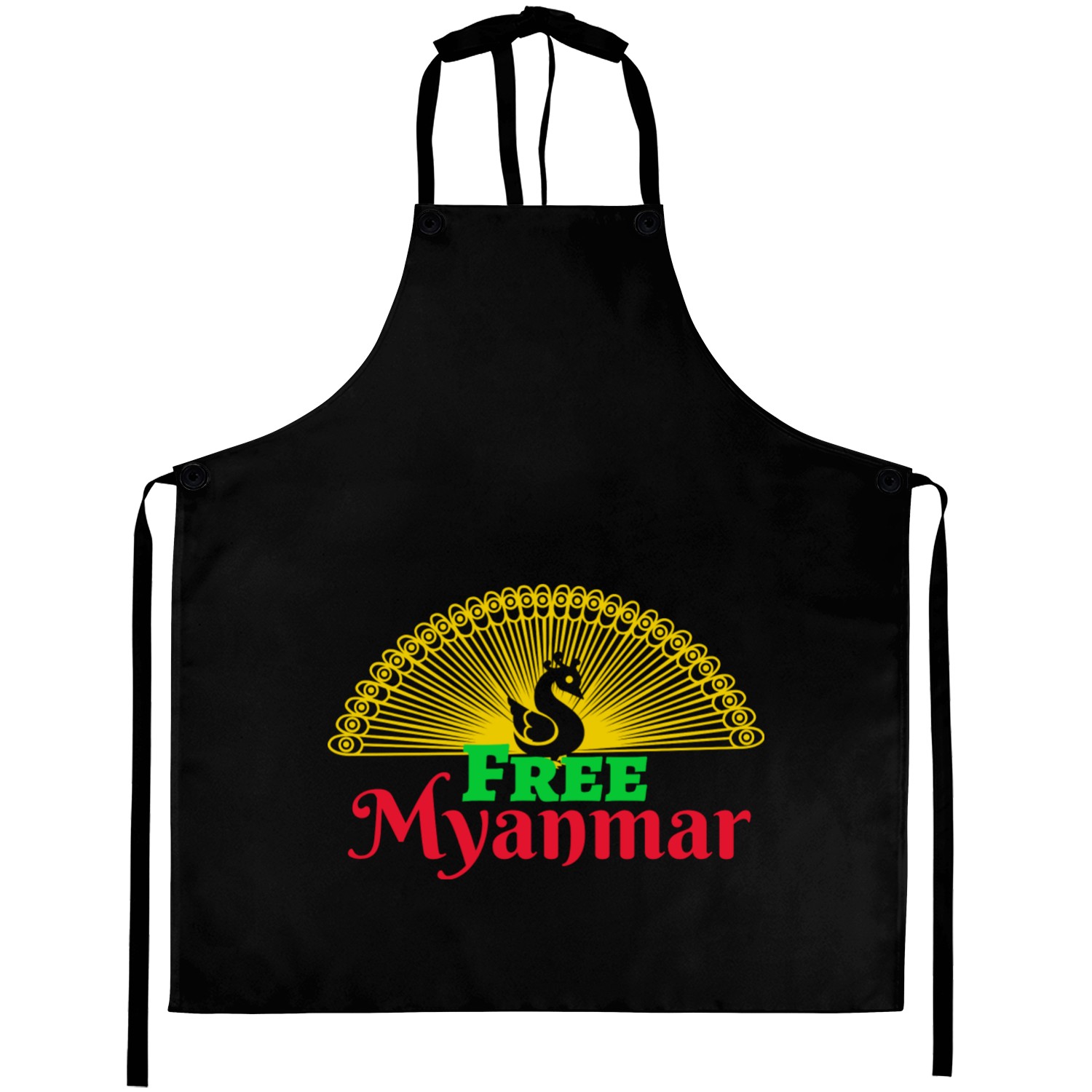Burmese solidarity. Aprons