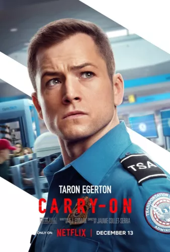 Carry-On 2024 Movie Poster Wall Art - Taron Egerton Poster