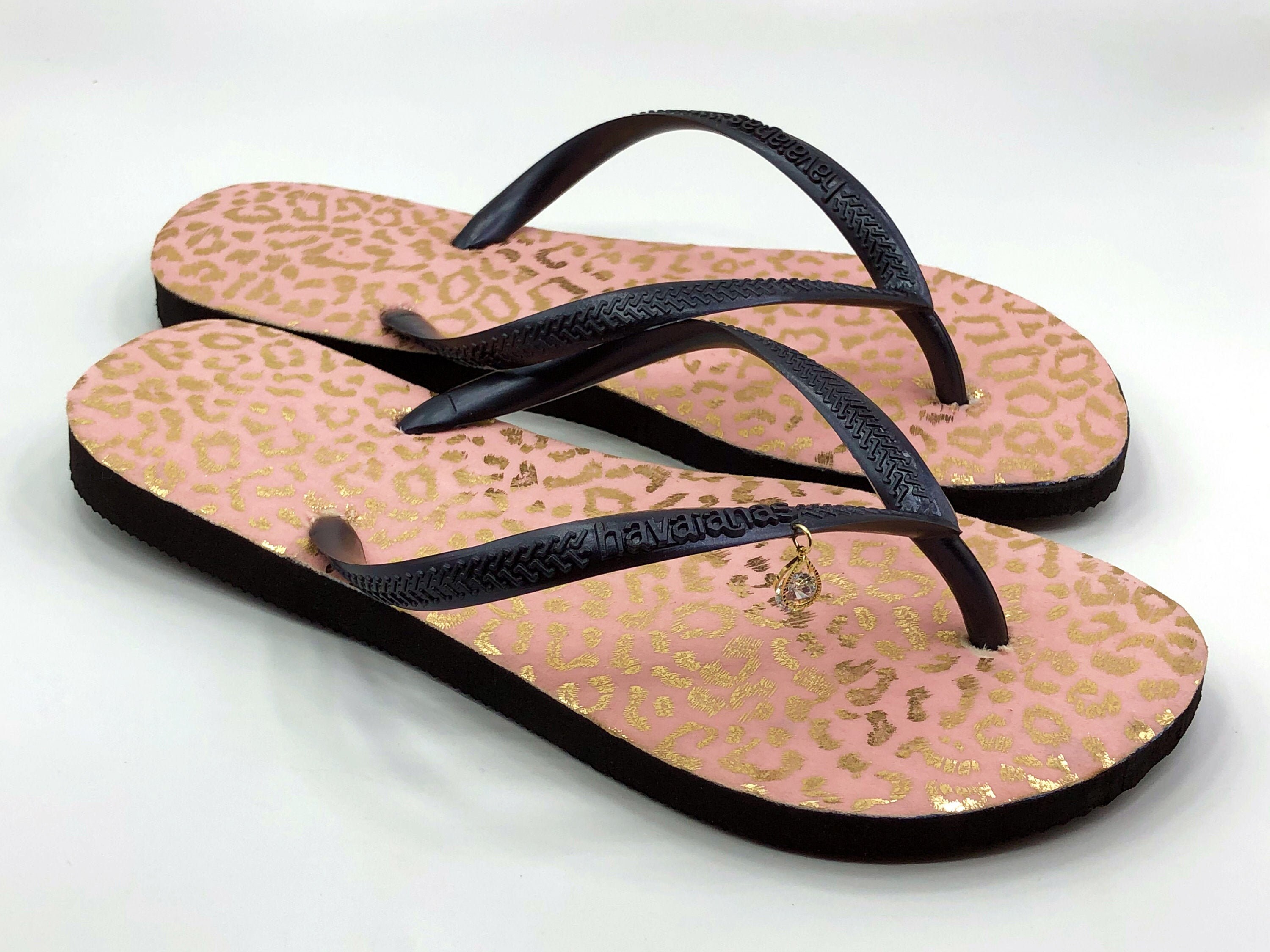Tiger Print Sandals, Handmade Flip Flops, Flip Flops, Tiger Flip Flops, Tiger Print Flops, Animal Print Sandal, Shoes