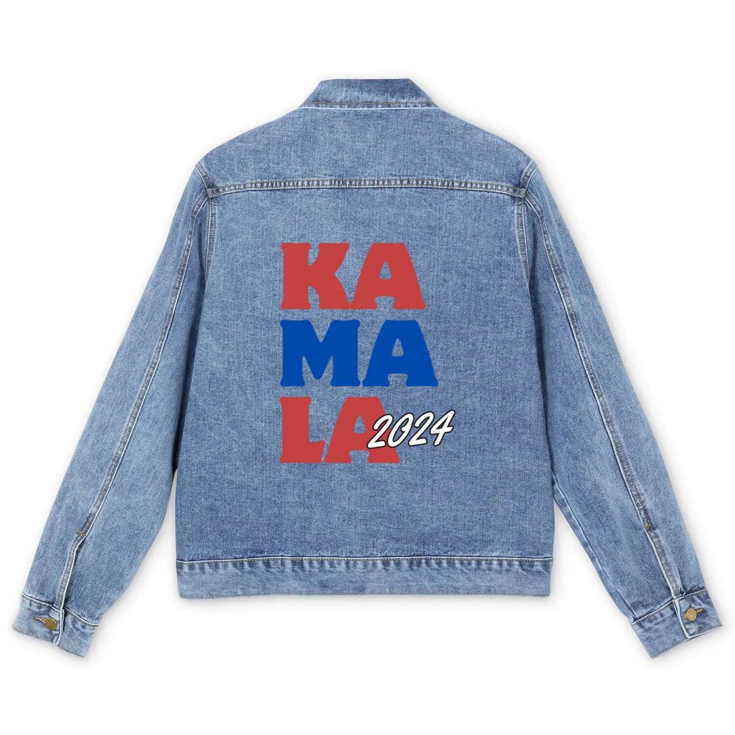 Kamala Harris 2024 Art Print Men's Denim Jackets