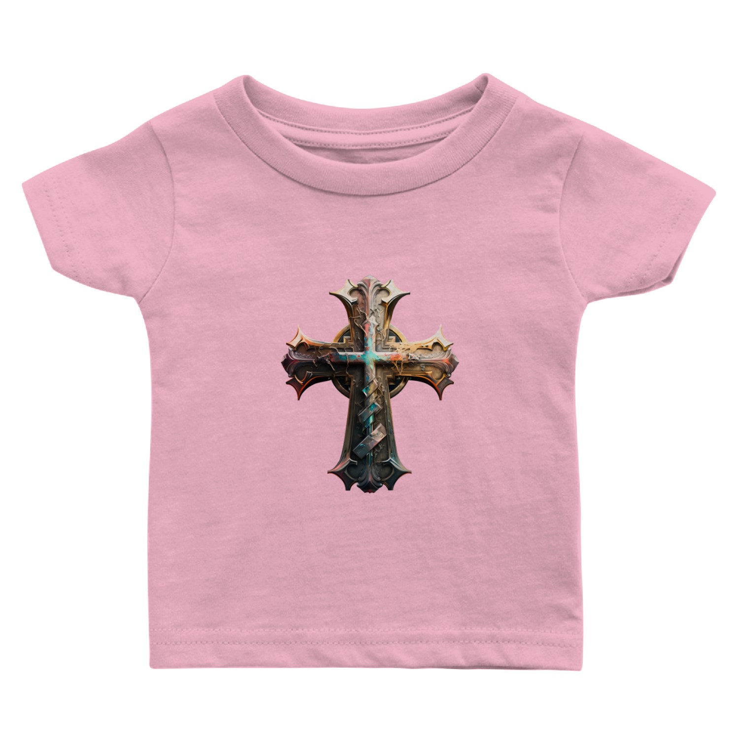 Jesus Cross Painting Baby T Shirts