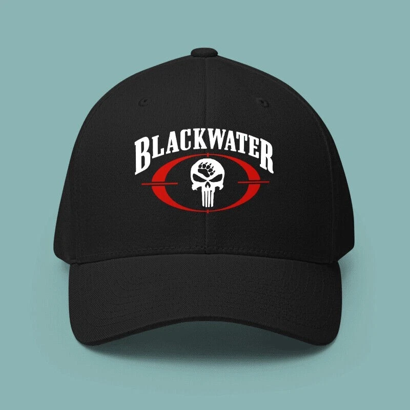 Blackwater Skull Black Water Acad Logo Printed Baseball Cap Adjustable
