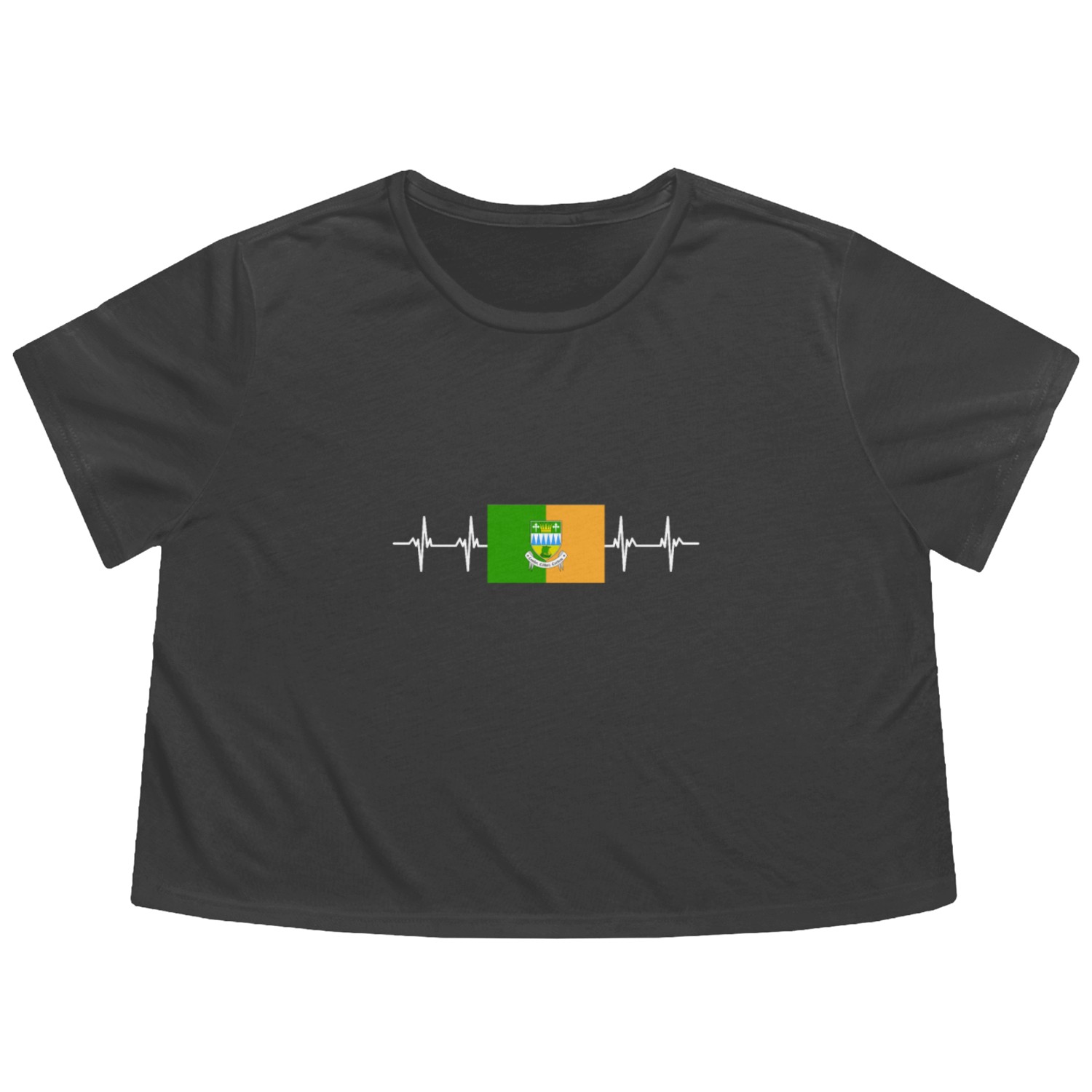 Irish Ireland Kerry Flag Flowy Cropped Tees