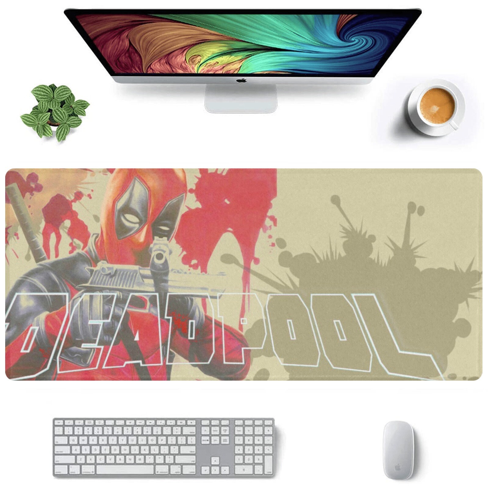 Deadpool Desk Mat Suitable for Gamers, Content Creators, and Others