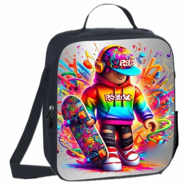 Roblox Kids Lunch Bag, School Picnic Bag