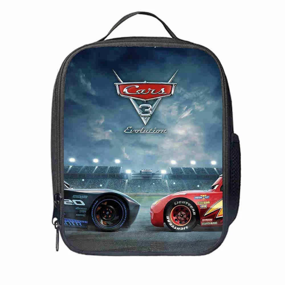 Cars Kids Lunch Bag, School Picnic Bag