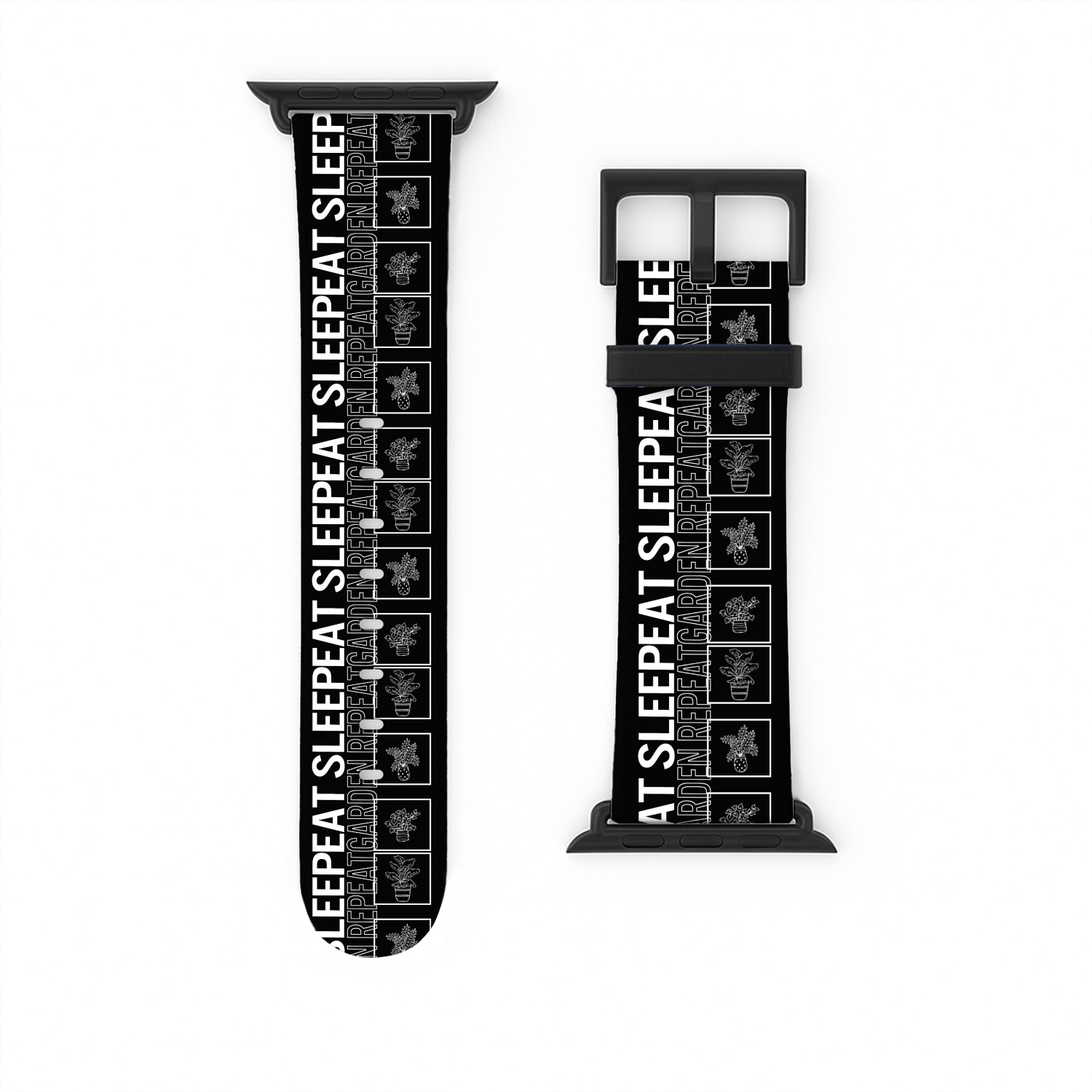 Eat Sleep Garden Repeat, Garden Plant Gardening Watch Bands For Apple Watch