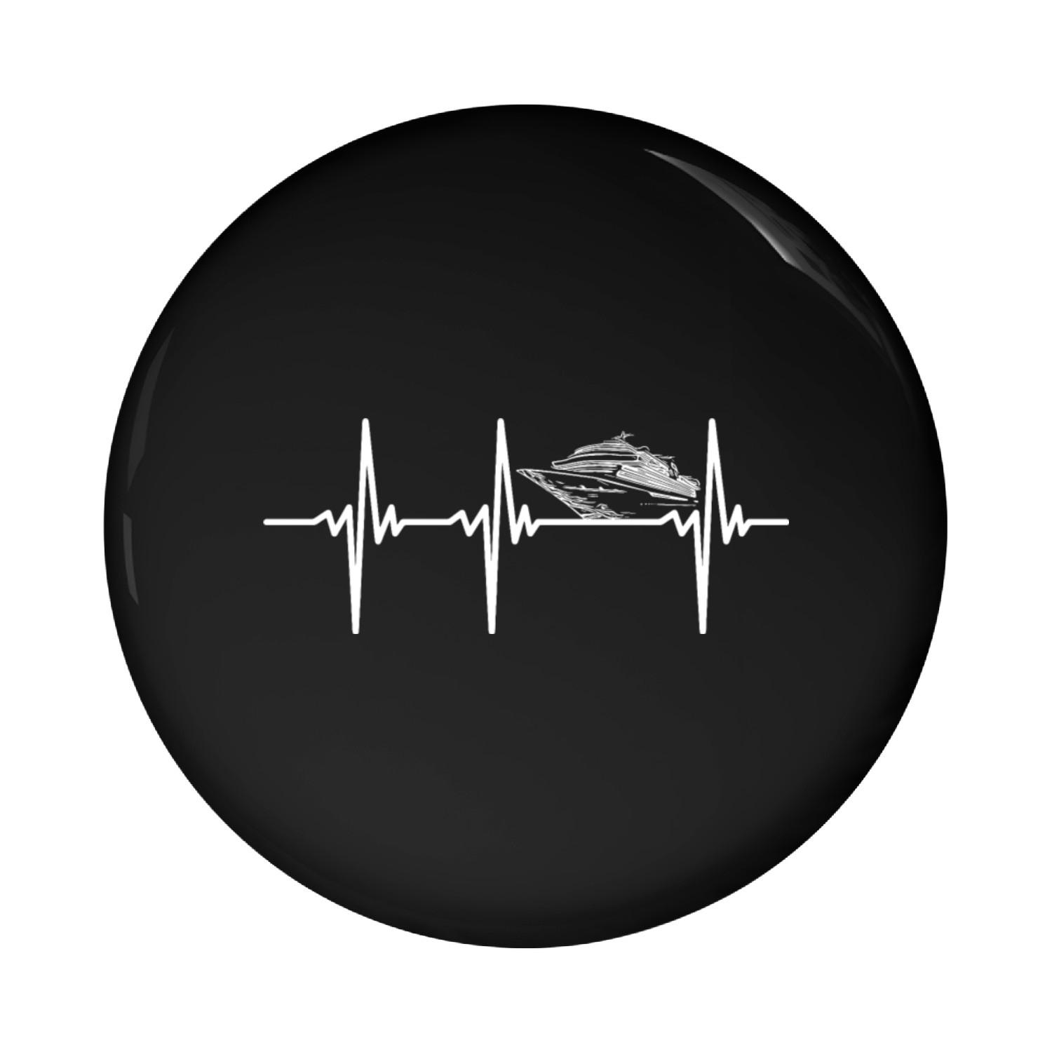 Heartbeat For Fast Sailing Boats Pin Buttons