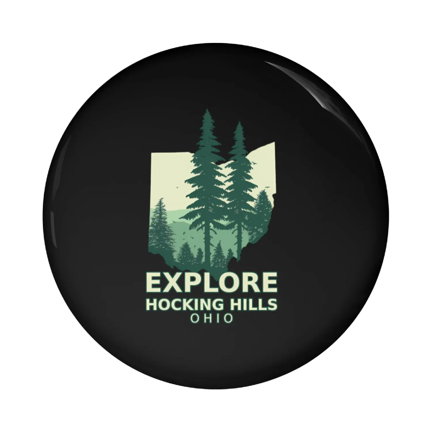 Explore Hocking Hills State Park Pin Buttons