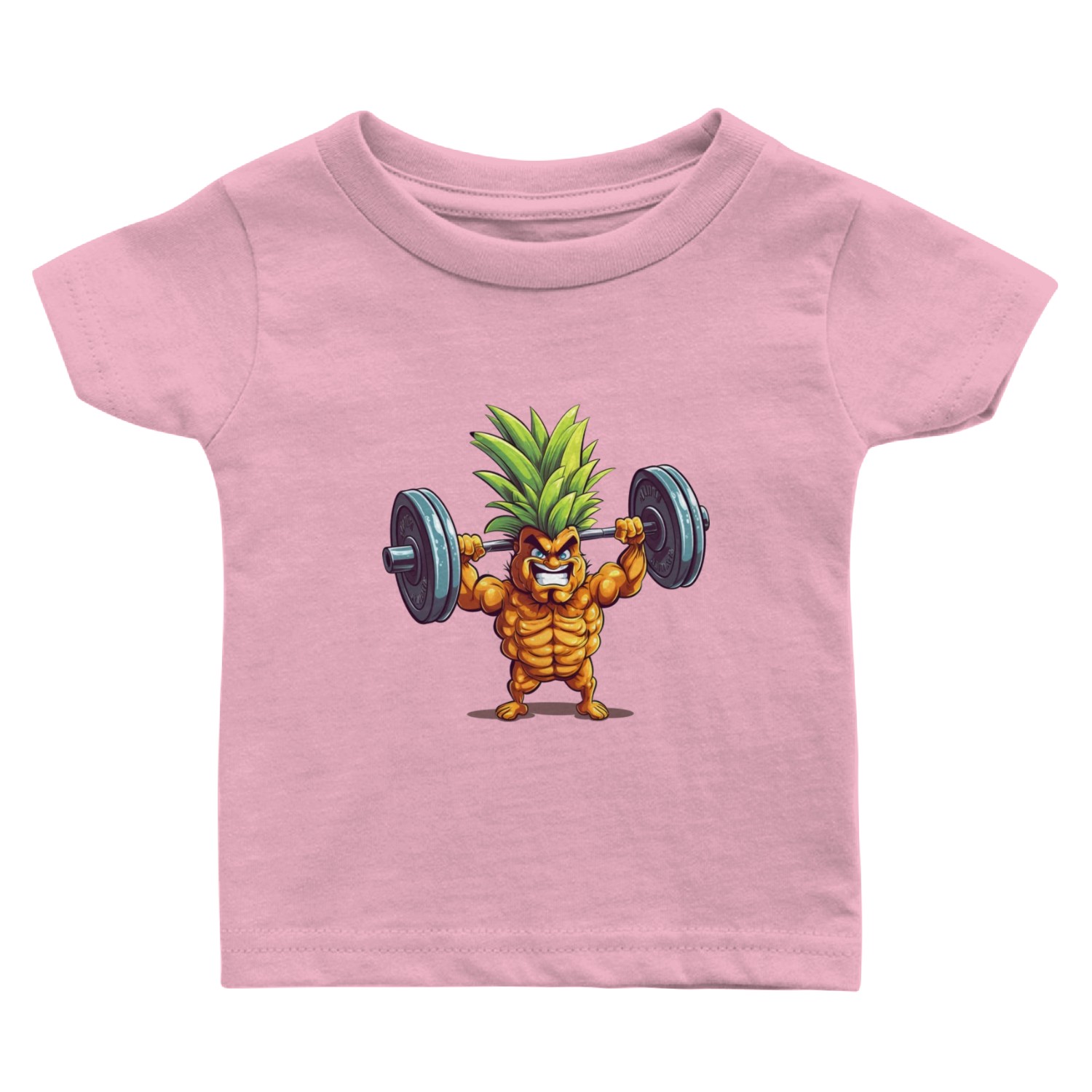 Pineapple with dumbbell Baby T Shirts