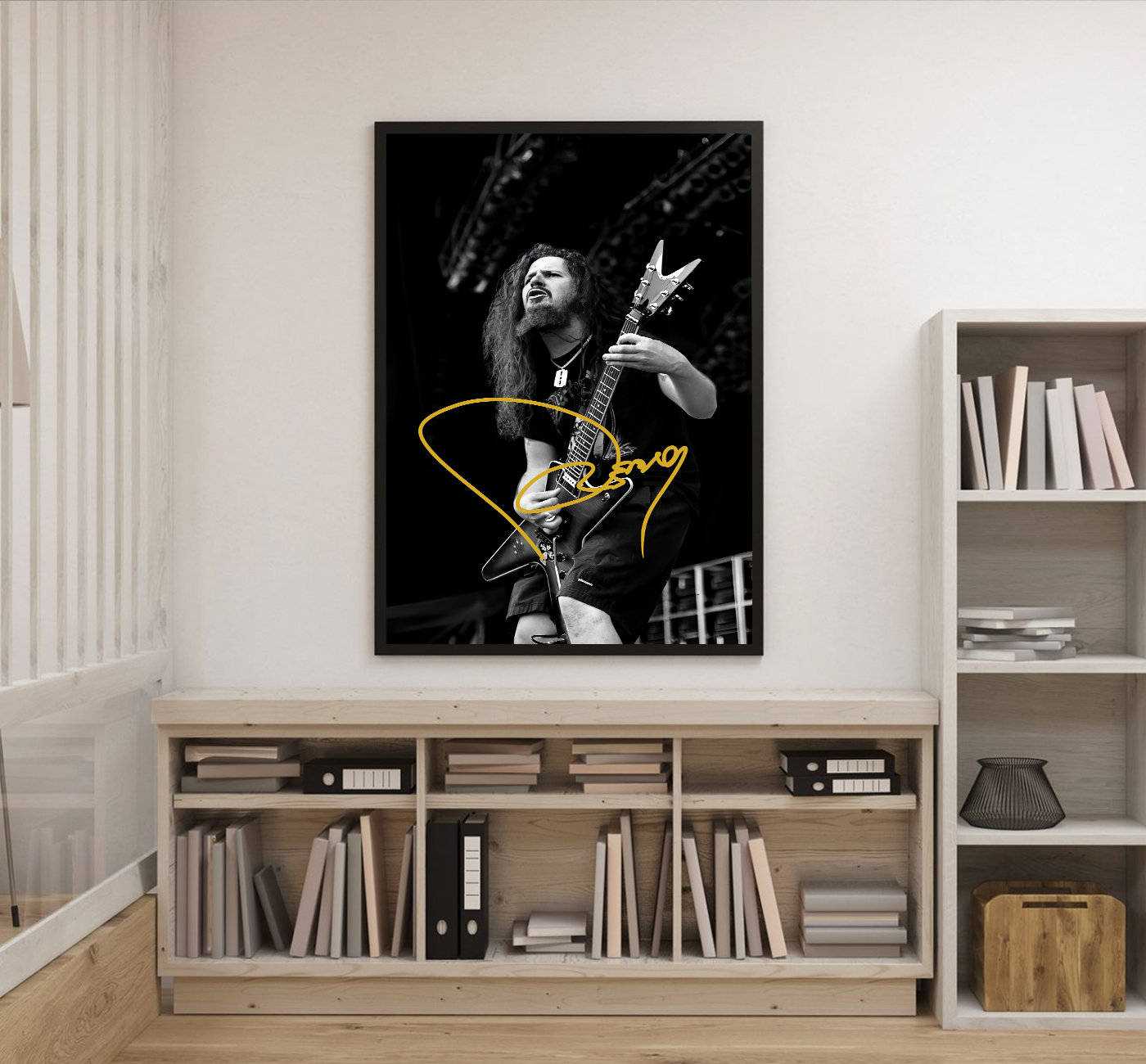 Mayhem Skull Dimebag Darrell Memorial Signature Poster