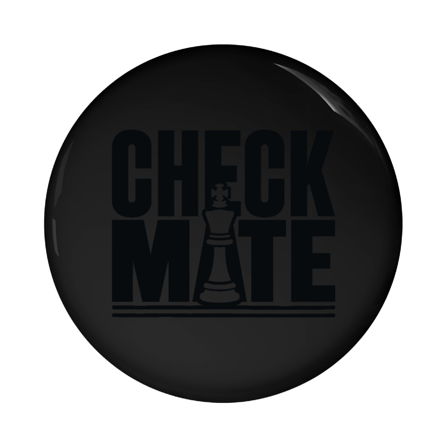 Check Mate for a Chess player Pin Buttons