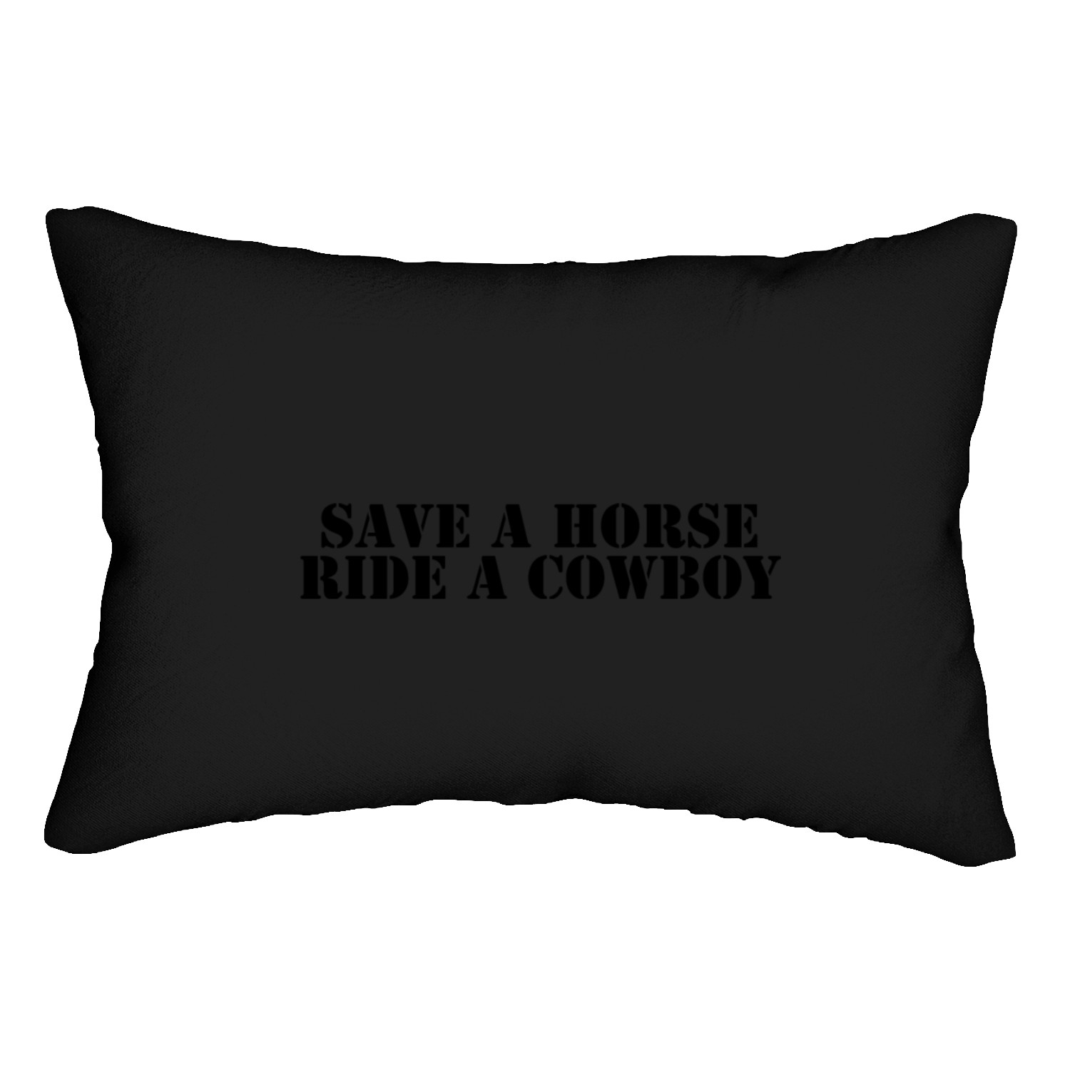 Save a Horse Ride a Cowboy Lumbar Pillows