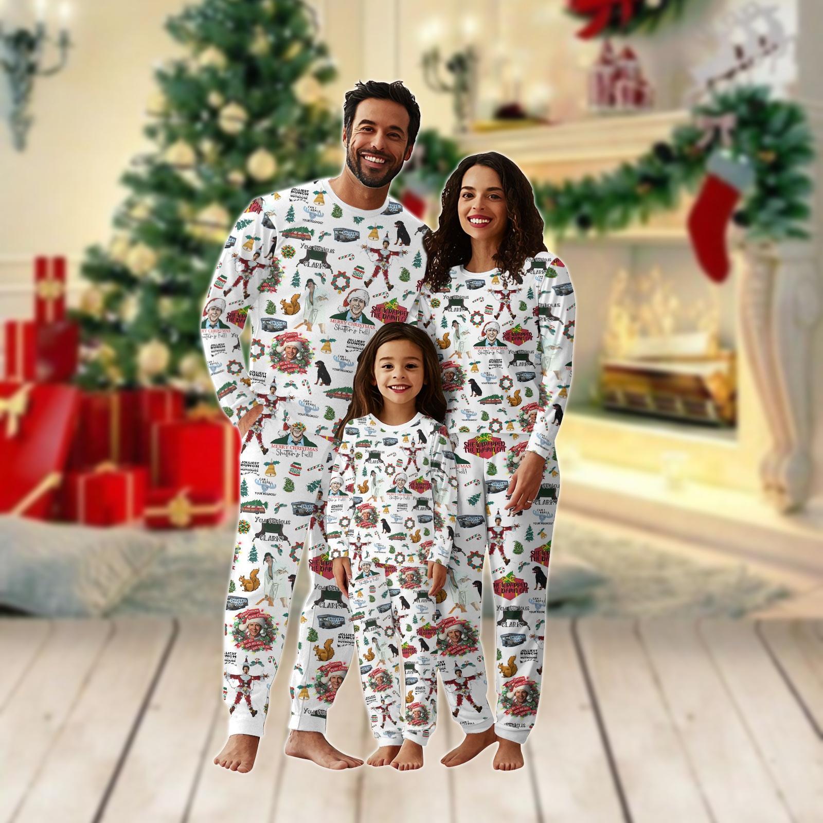 Christmas Shitters Full Family Pajamas Set, National Lampoon's Matching Pajamas Set, Xmas Movie Kids Christmas Pjs, Family Holiday Gift
