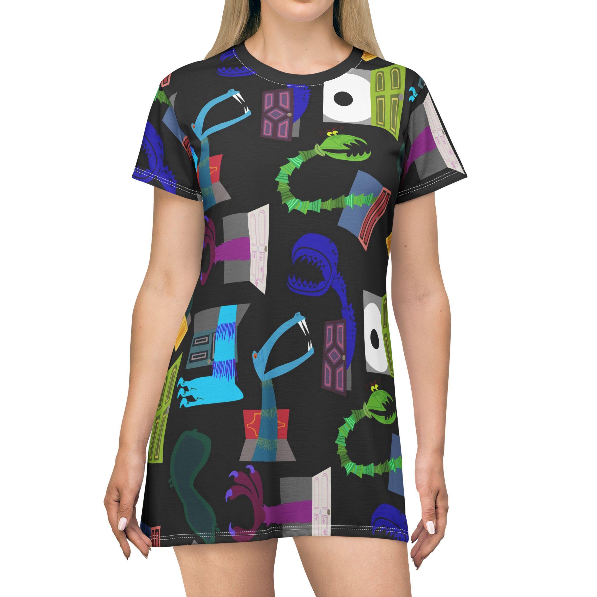Monsters in Closets Women's T-Shirt Dress