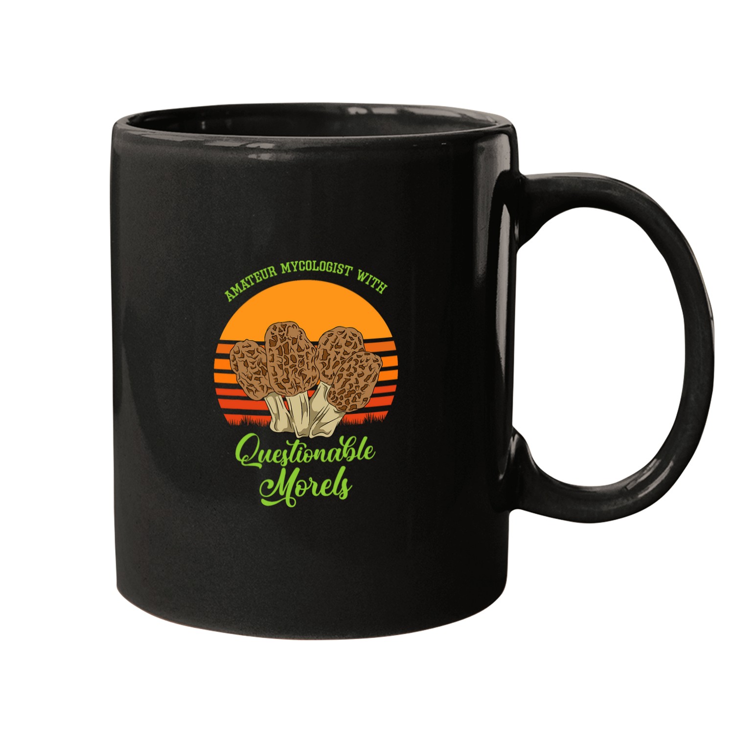 Amateur Mycologist With Questionable Morels Present Oudoor Mugs