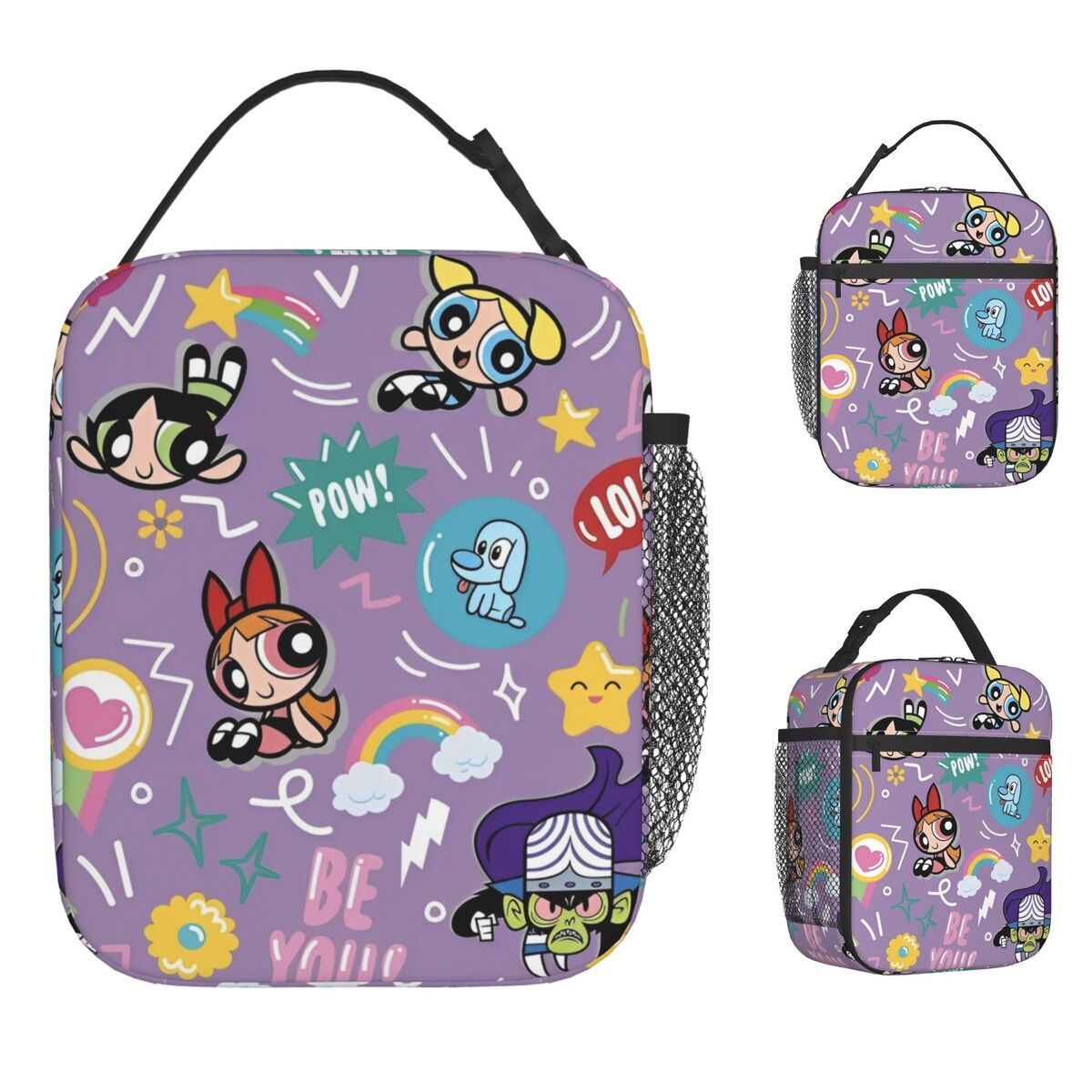PowerPuffs Lunch Bag Cute Vintage Lunch Box For Adult Travel