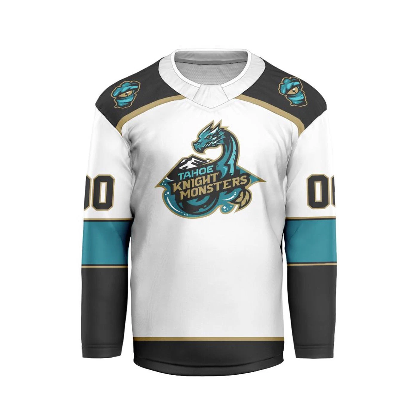 Personalized Tahoe Knight Monsters White V-shaped Hockey Shirt Fan Gear Gift