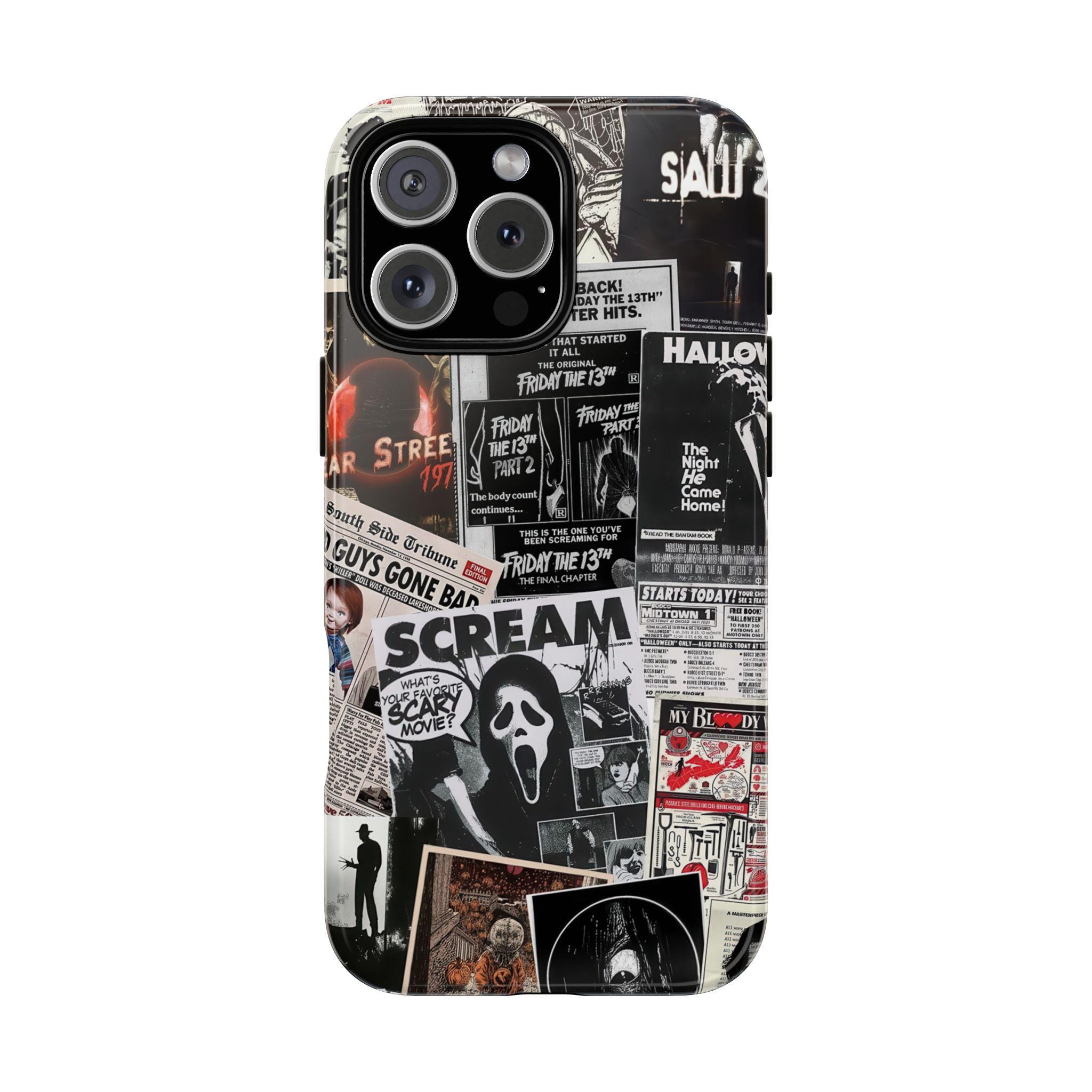 Horror Movie Phone Case, Halloween Scary Phone Cover