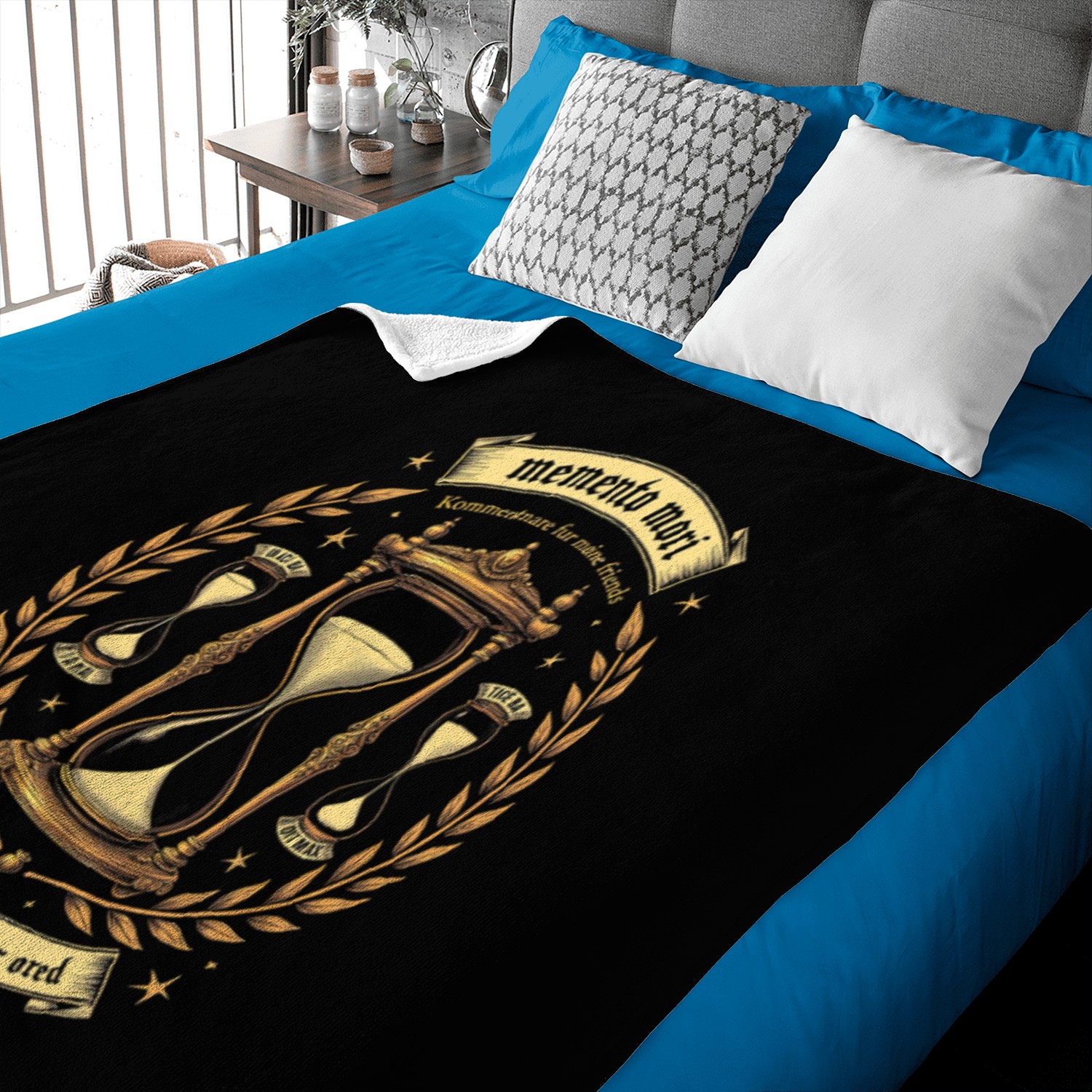 Memento Mori Latin Wisdom Unique Gift Baby Blankets
