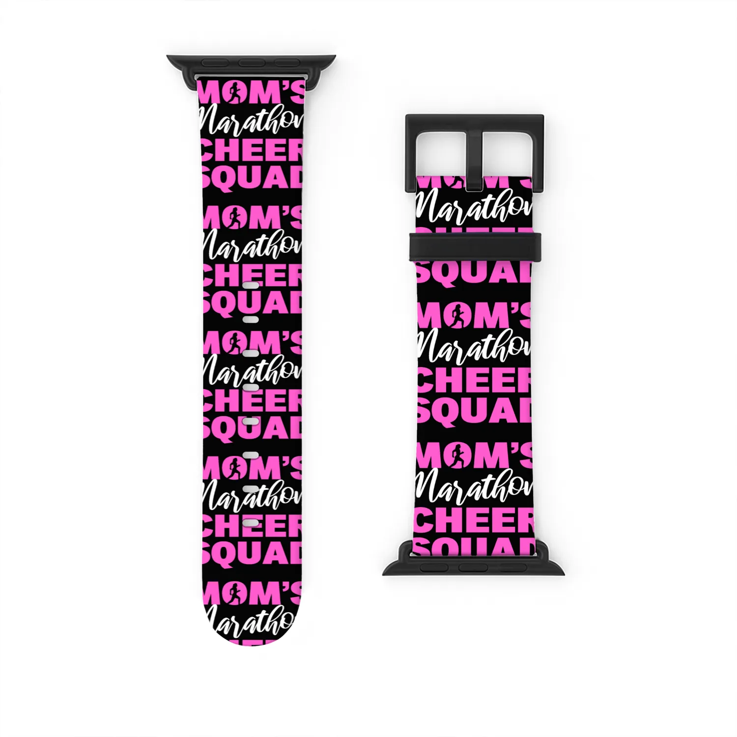 Mom's Marathon Cheer Squad Marathon Finisher Watch Bands For Apple Watch