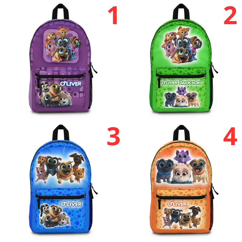 Personalized Puppy Dog Pals Backpack for Kids with Custom Name