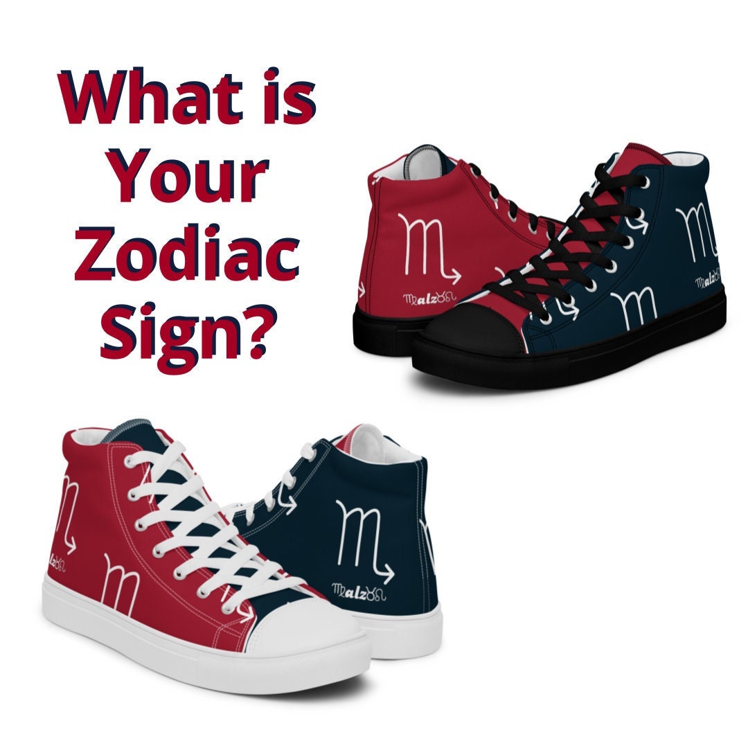 Houston Texans Zodiac Sign Shoes Adult Gym Sneakers Astrology Hightops Custom High Top Canvas Shoe Pattern Gift Astrological Football Kicks