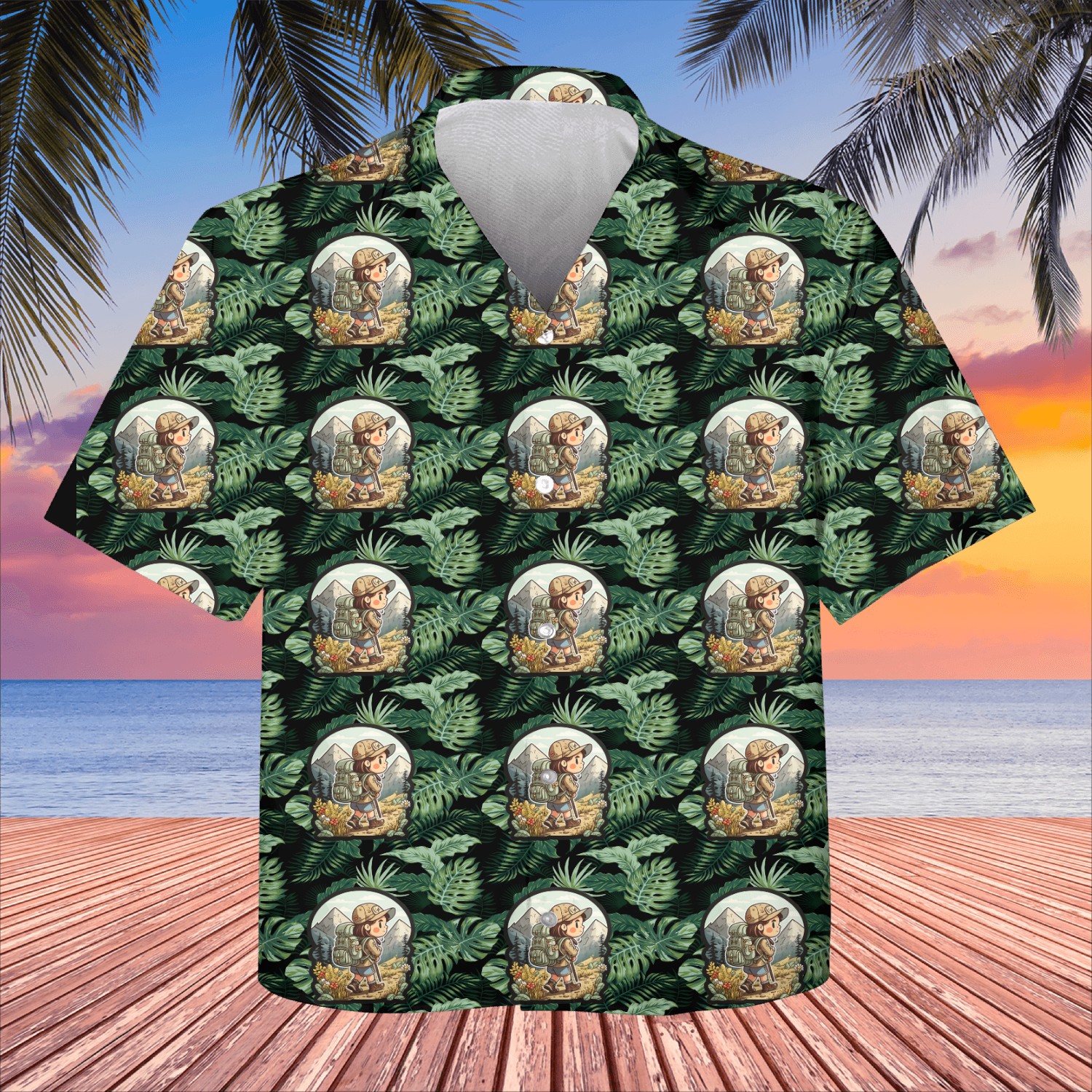 Hiker in nature Kids Hawaiians