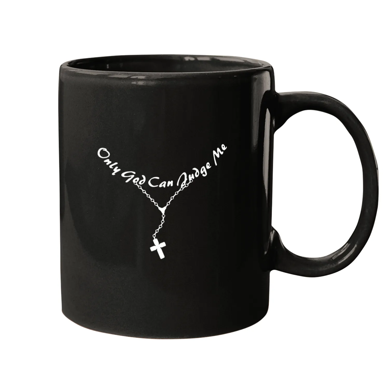 Only God Can Judge Me Logo Mugs