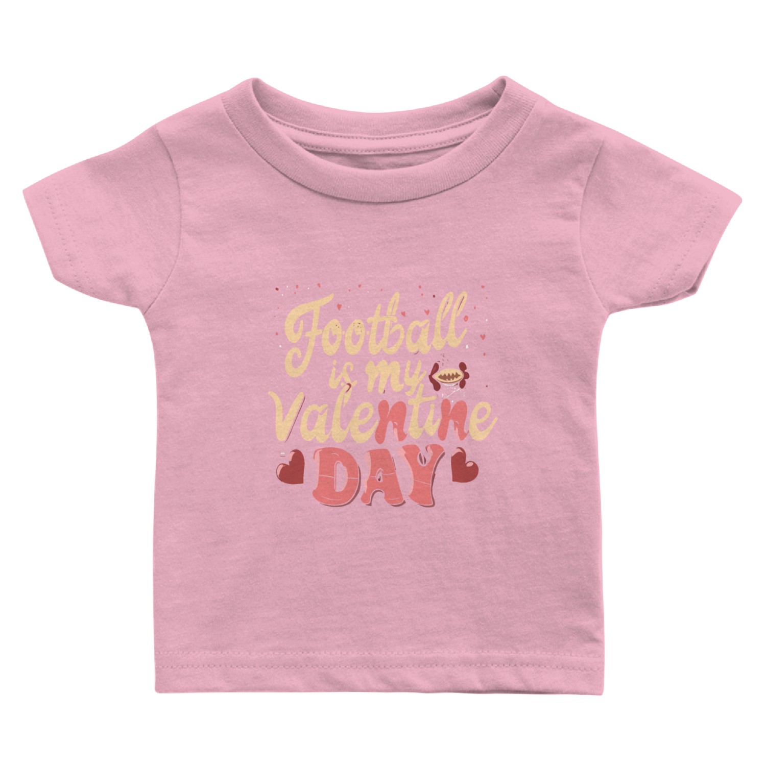 Football Is My Valentine Day Gift Baby T Shirts