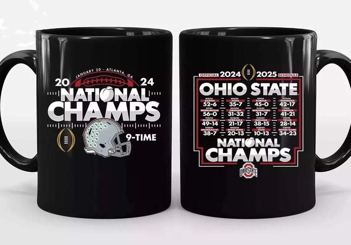 Buckeyes Football Team 2025 National Champions Mugs