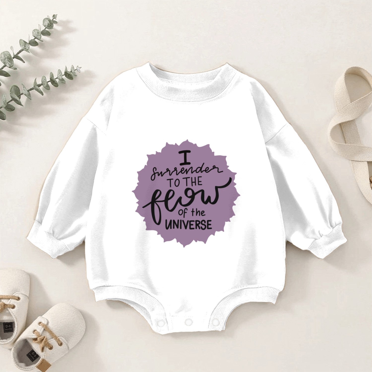 Crown Chakra Affirmation Baby Romper Sweatshirts