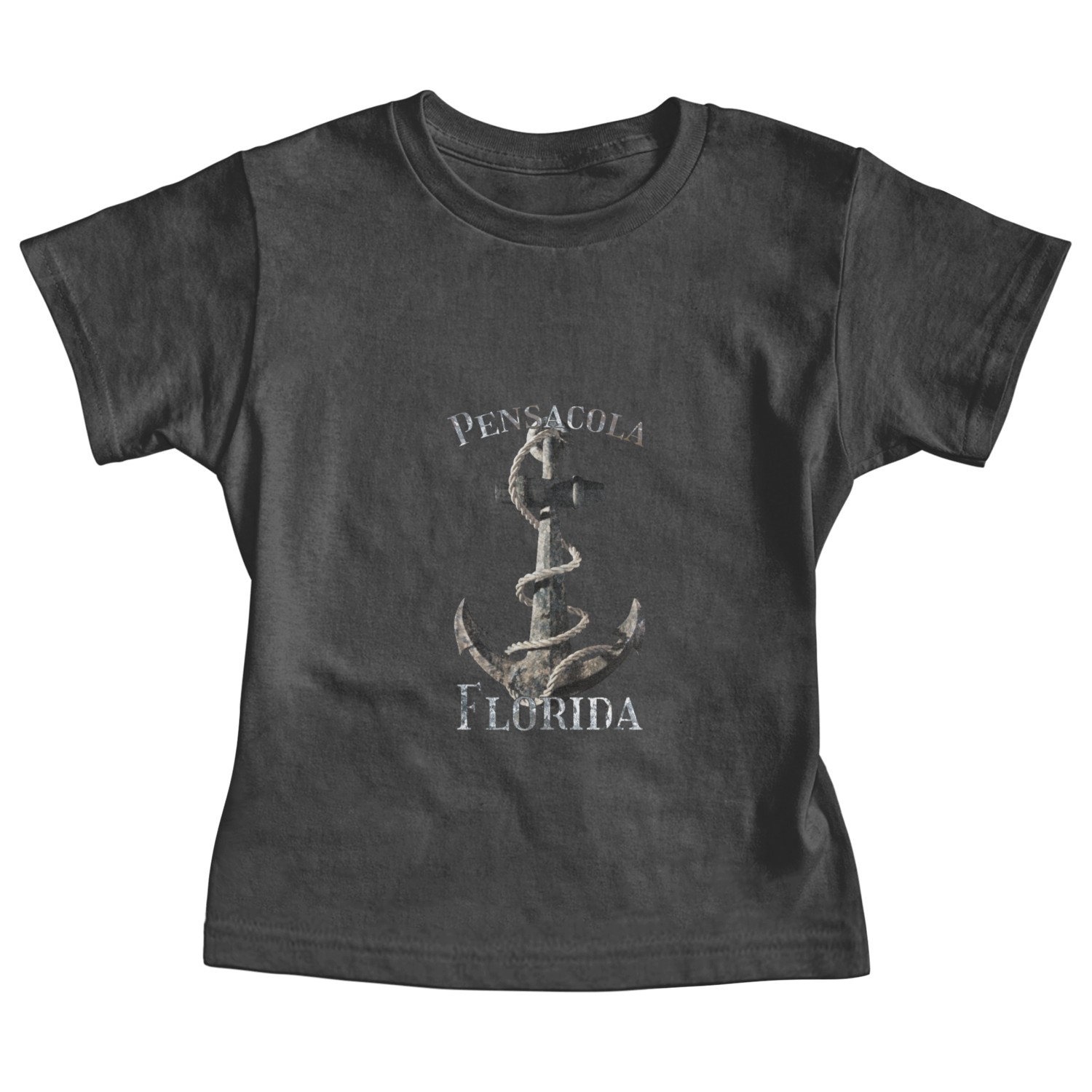 Pensacola Florida Nautical Anchor Sailing Baby Tees