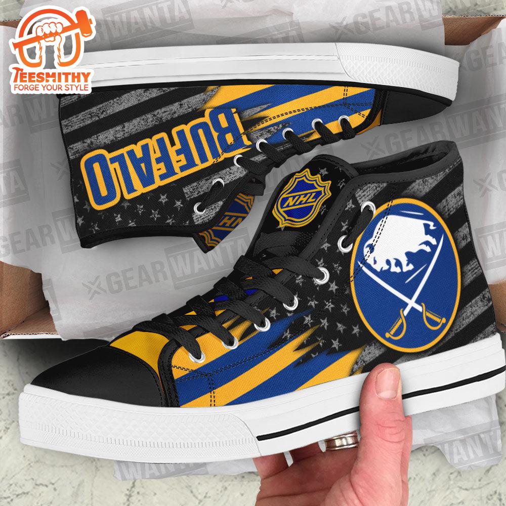 Buffalo Sabres High Top Shoes, Sneakers For Fans