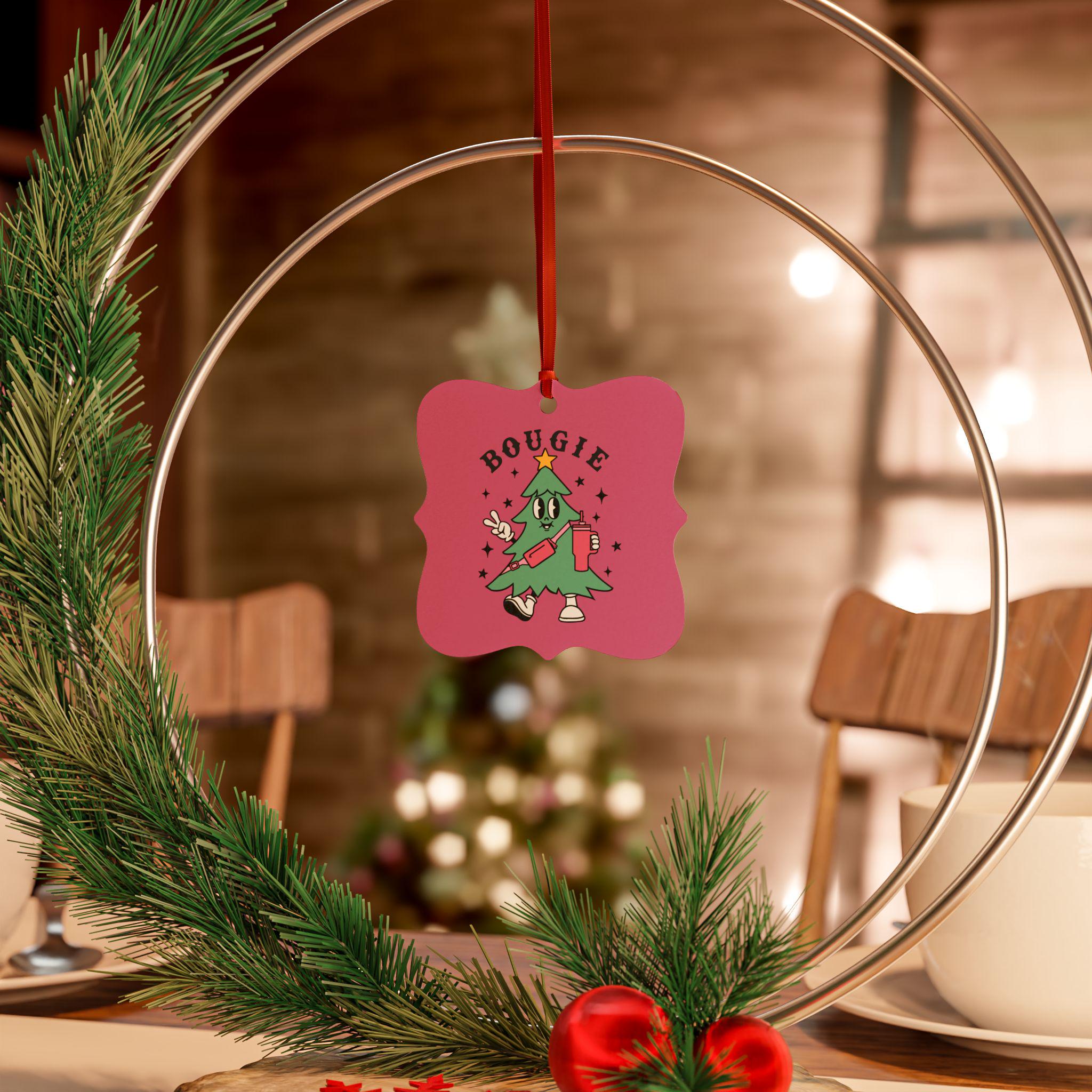 Bougie Christmas Tree Ornament, Pink Christmas Ornament, Tumbler & Belt Bag Ornament