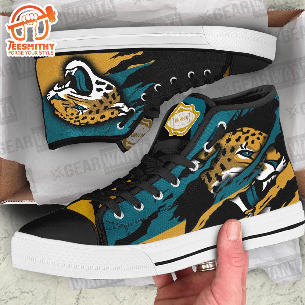 Jacksonville Jaguars High Top Shoes For Fans