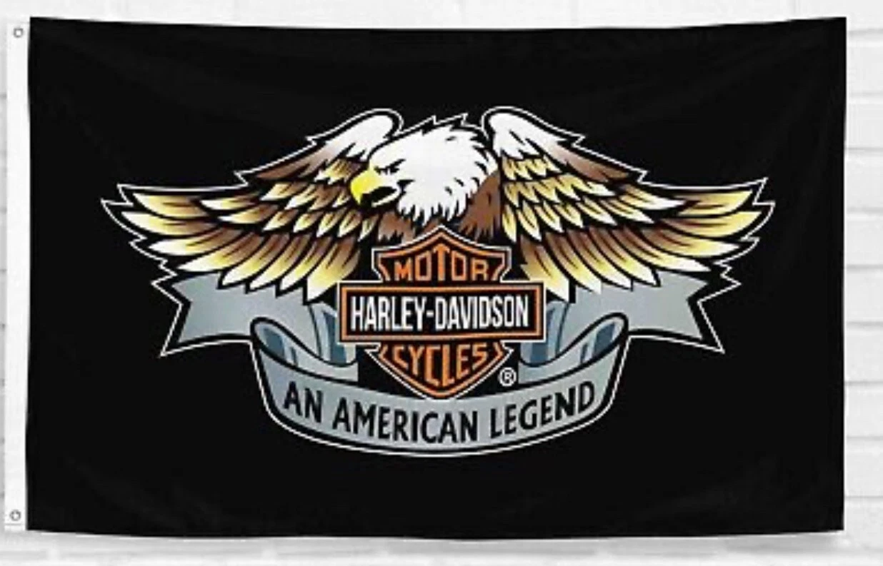 Haarley Davidson Clothes Flag Banner Man Cave Garage Wall Decor