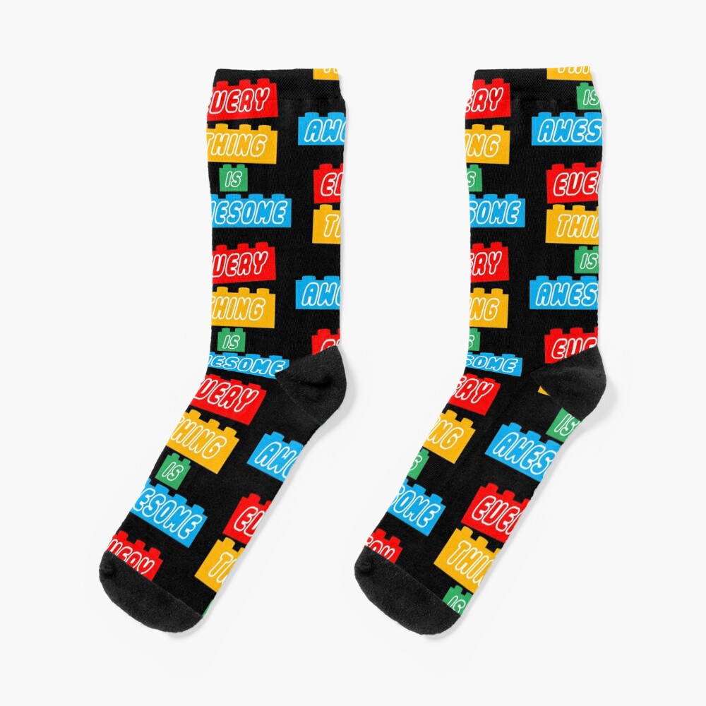 Everything Is Awesome Cute Funny T-shirt Socks