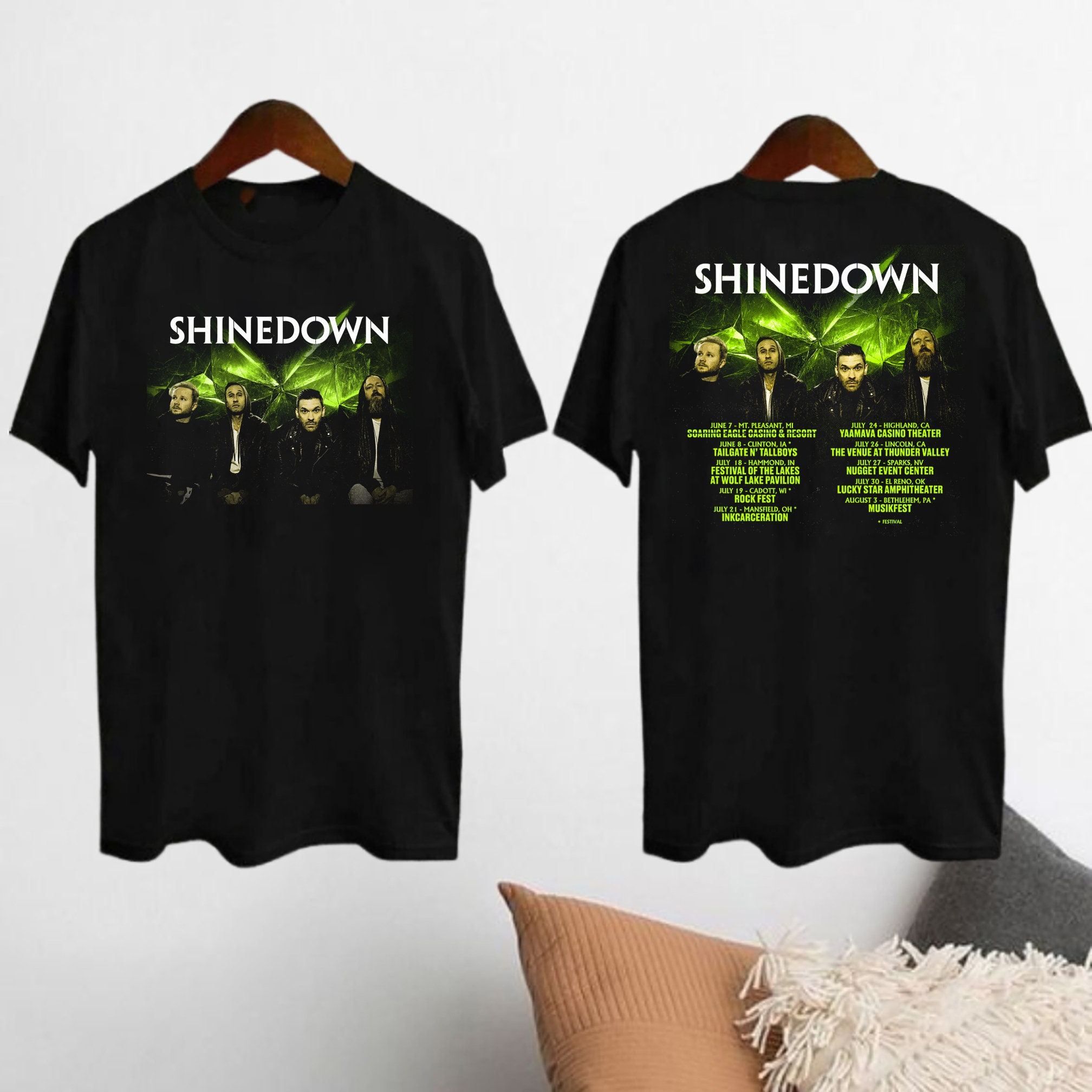 shine down Band Tour 2024 T-shirt, shine down 2024 Concert Shirt, shine down Merch, shine down Fan Shirt, shine down Rock Band, shine down Shirt