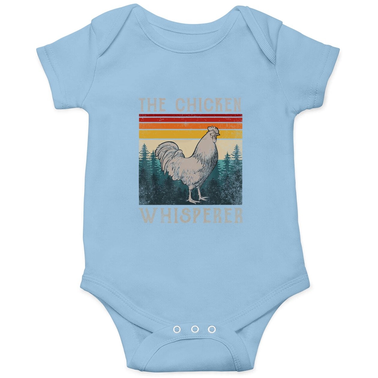 Chicken Whisperer Baby Bodysuit Vintage Retro Chicken Farmer Baby Bodysuit