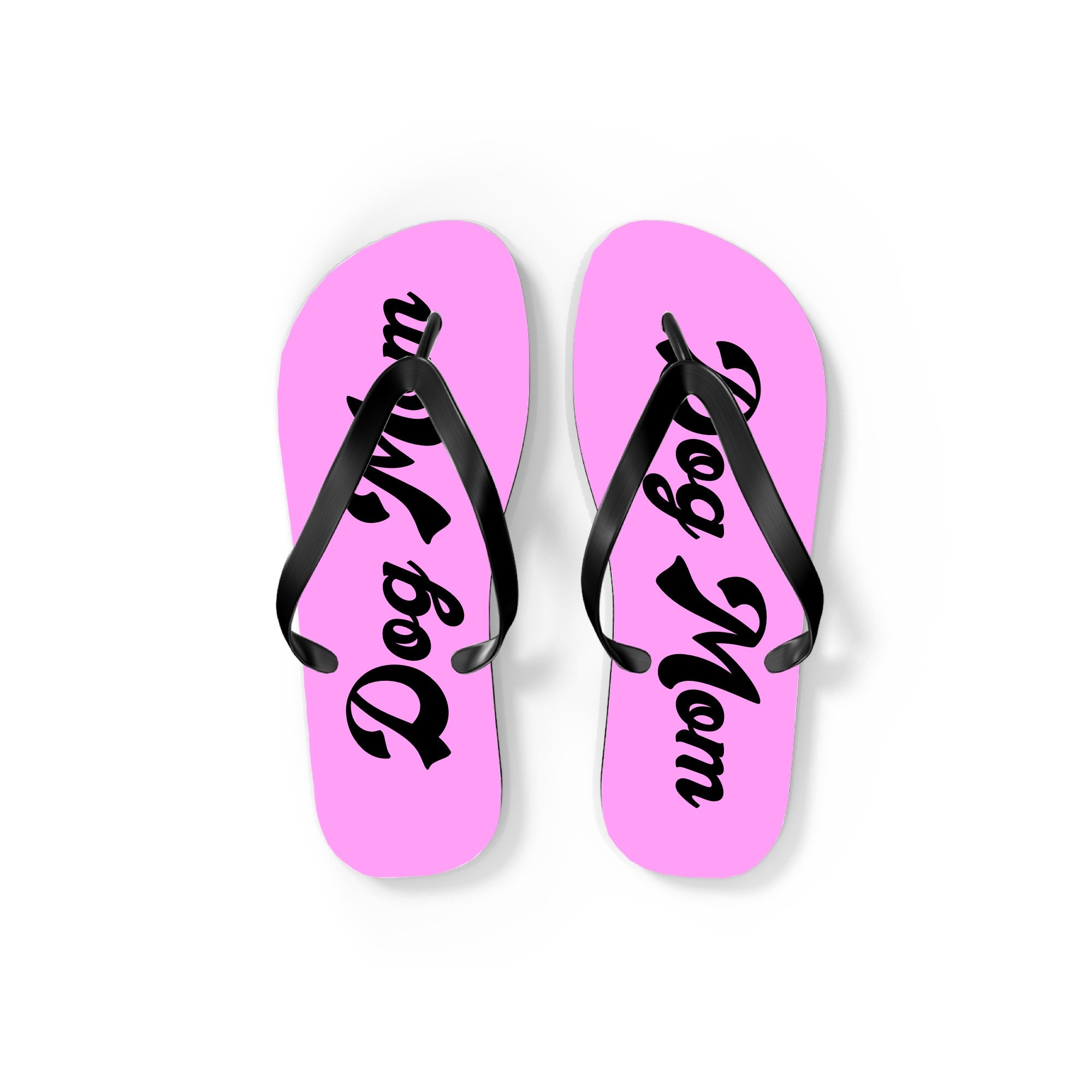 Dog Mom Flip-Flops, Cute Mom Flip Flops, Mother's Day Sandals, Dog Mom Gift, Cute Gift for Mother, Mom Gift, Unisex Cute Dog Mother Day Gift