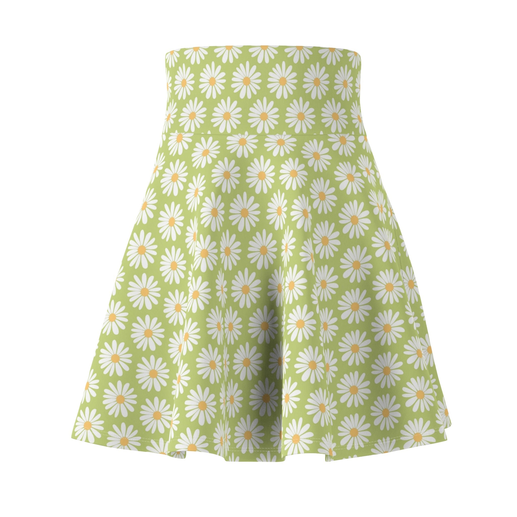 Floral Women's Skater Skirt | 4" wide high-rise elastic waistband | Women Summer Skater Skirt | Beaching Outfit