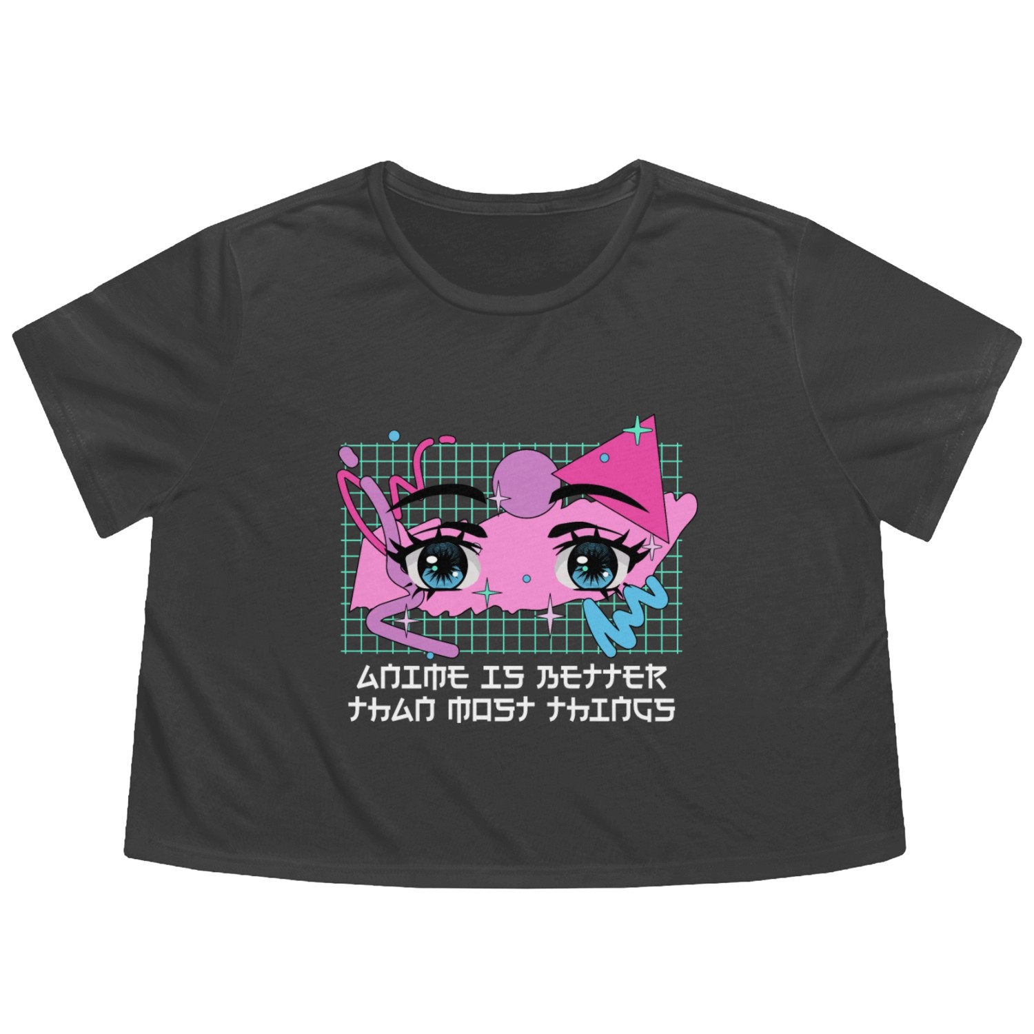 Anime Better Than Most Things Japanese Anime Lover Flowy Cropped Tees