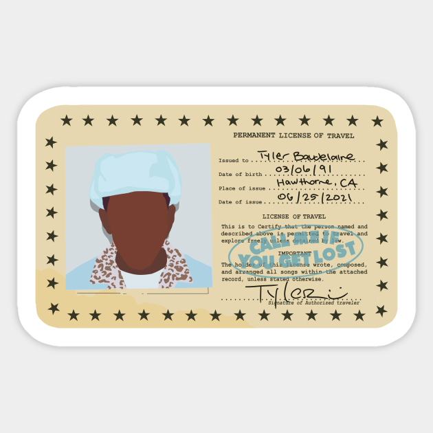 Call Me If You Get Lost, Tyler - Tyler The Creator - Sticker