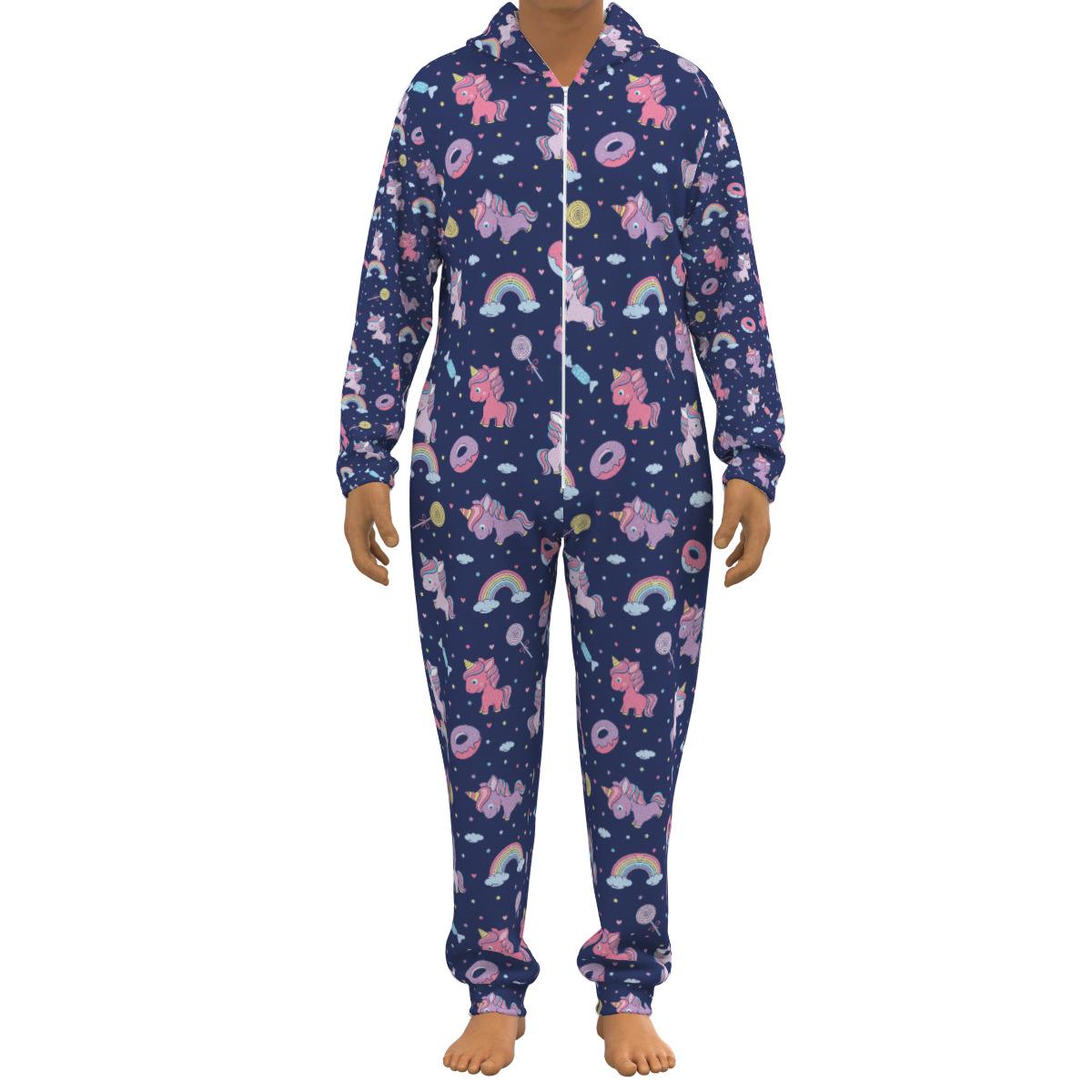 Unicorn Rainbow Plush Jumpsuit