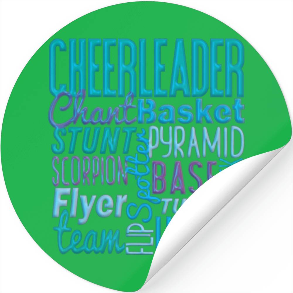 Cute Cheerleader Gift Stickers