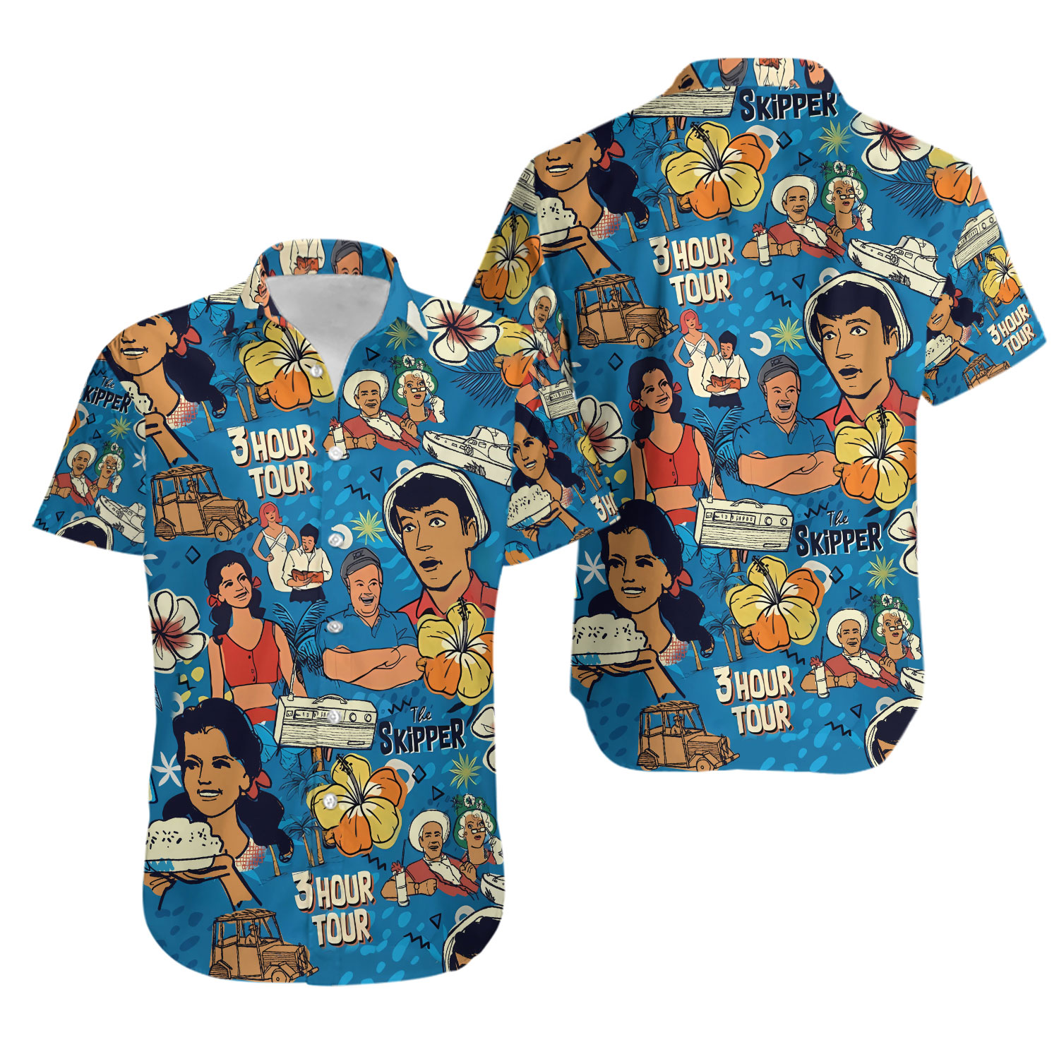 The Skipper'S Three Hour Tour Hawaiian Shirt, Short Sleeve Shirt