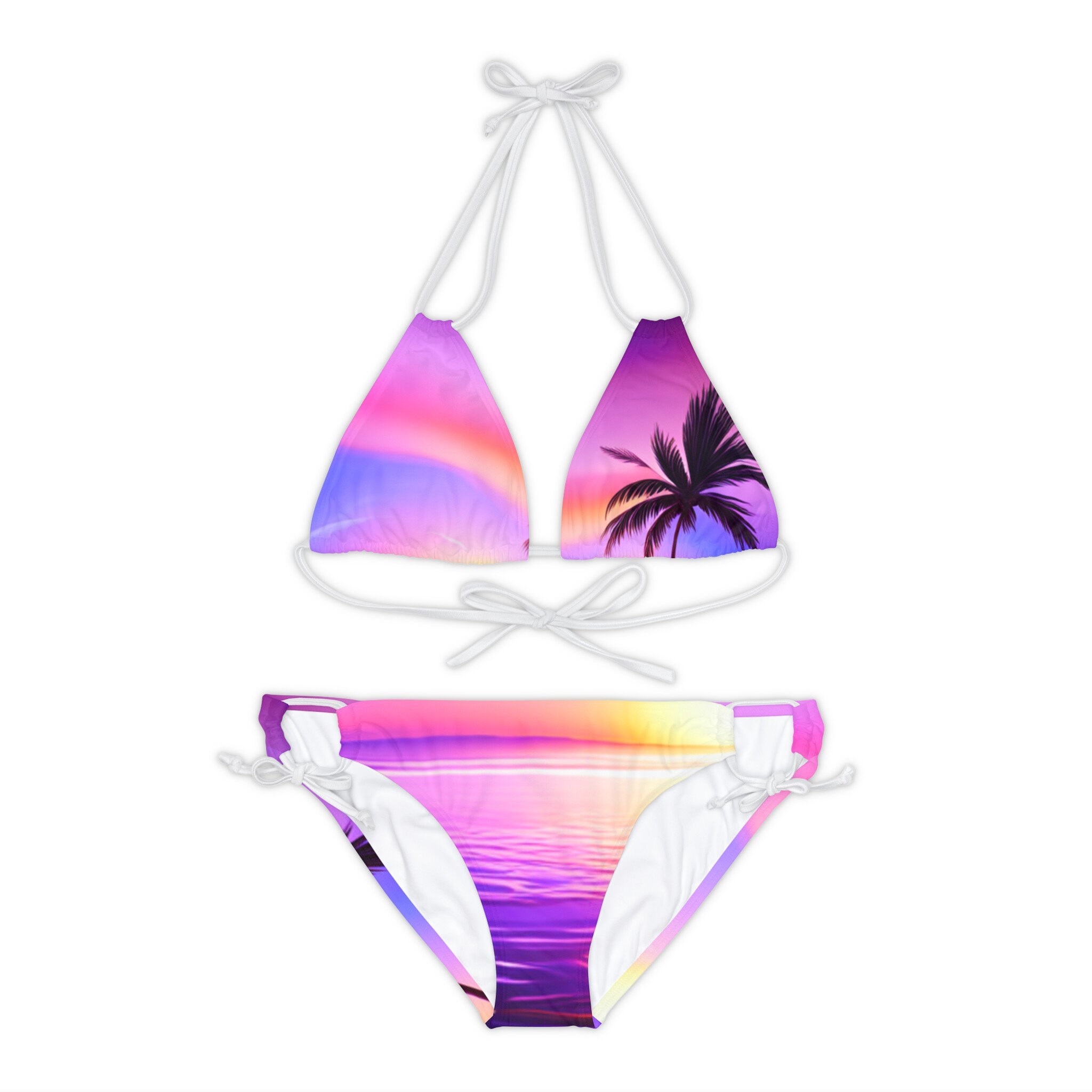 Beautiful Sunset String Bikini Set